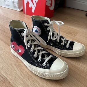 Comme des Garçons PLAY x Converse Chuck Taylor All Star Heart High Top Sneaker